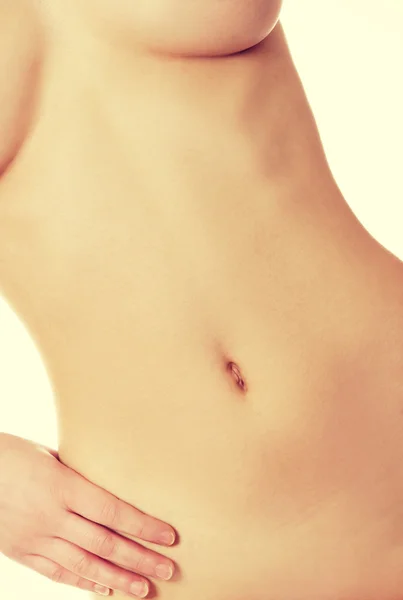 Beautiful womans belly. — Stock Photo, Image