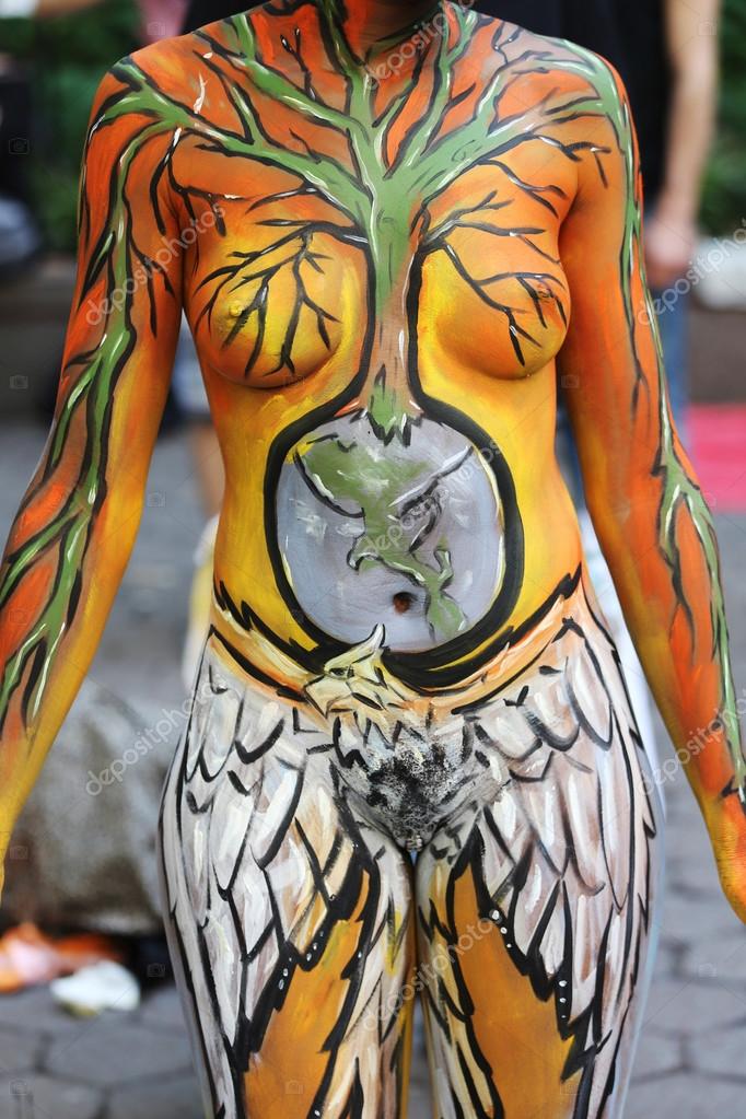 Andy Golub Nude Outdoor Bodypainting